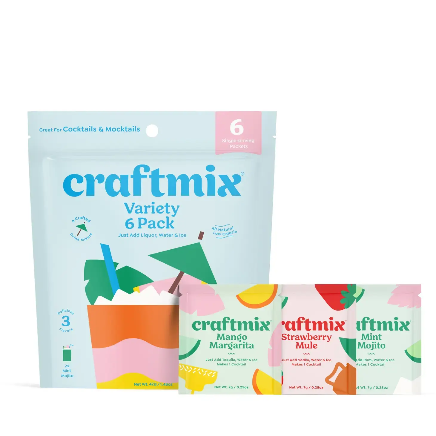Craftmix - CRA Instant Craft Cocktail Mix Variety Pack 6 pack