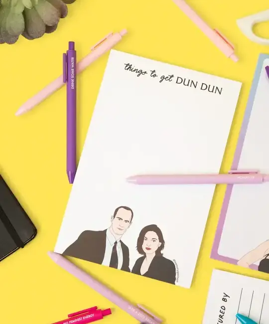 Sammy Gorin - SAG Sammy Gorin - Law & Order Things to Get Dun Dun Notepad
