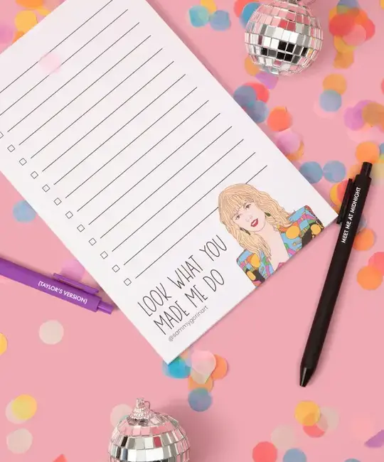 Sammy Gorin - SAG Look What You Made Me Do Taylor Swift Notepad
