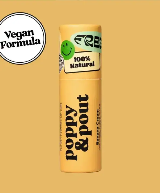 Poppy & Pout - PAP Poppy & Pout - Banana Cream Vegan "Sunny Daze" Lip Balm