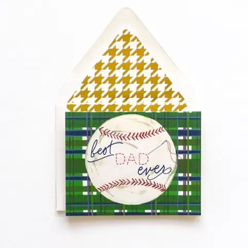 The First Snow - FIS Best Dad Ever Baseball Father's Day Card