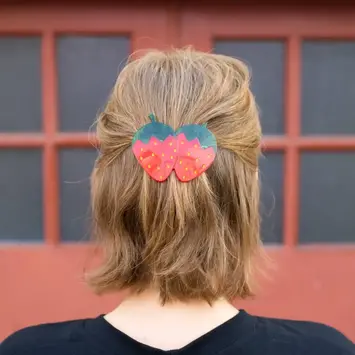 Jenny Lemons - JL Jenny Lemons - Strawberry French Barrette Hair Clip