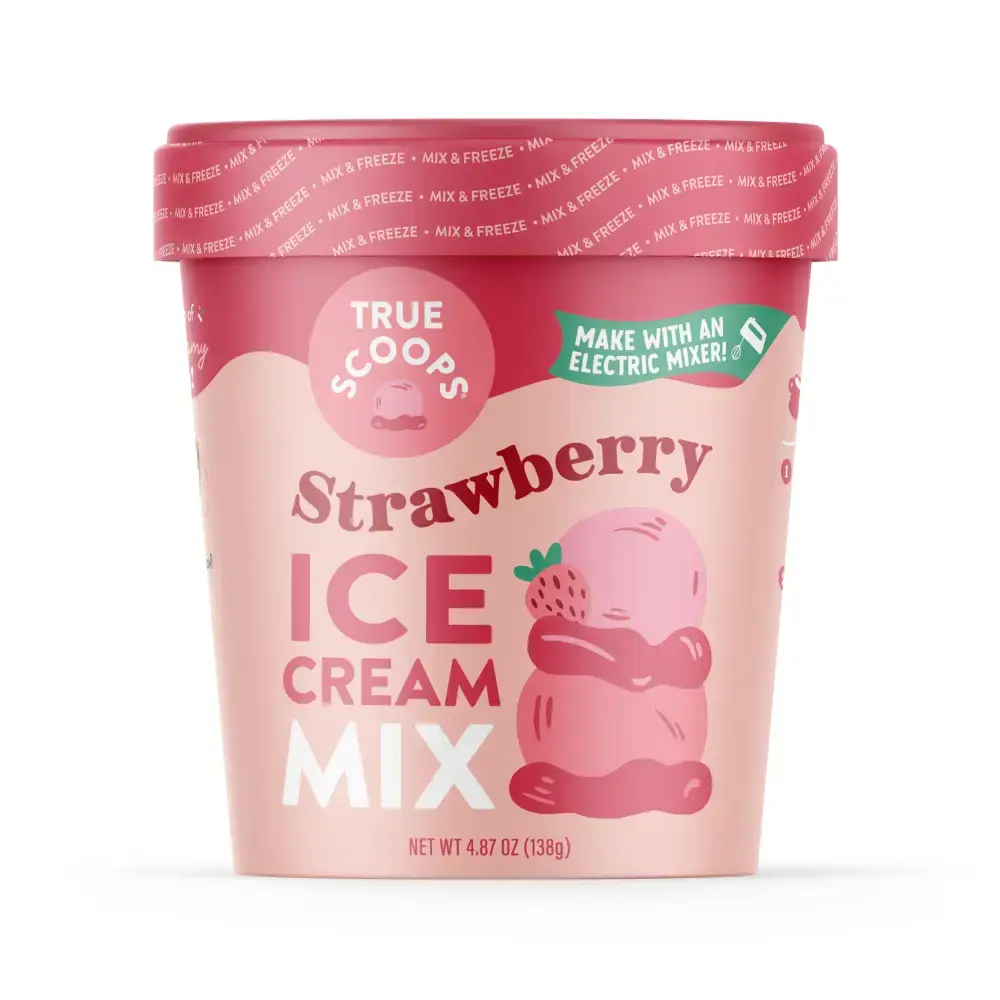 True Scoops - TS True Scoops - Strawberry Ice Cream Mix