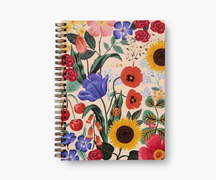 Rifle Paper Co - RP 2024 Blossom 12-Month Softcover Spiral Planner