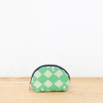 Erin Flett - ERF Erin Flett - Seafoam Green Quilt Darlene Zip Pouch