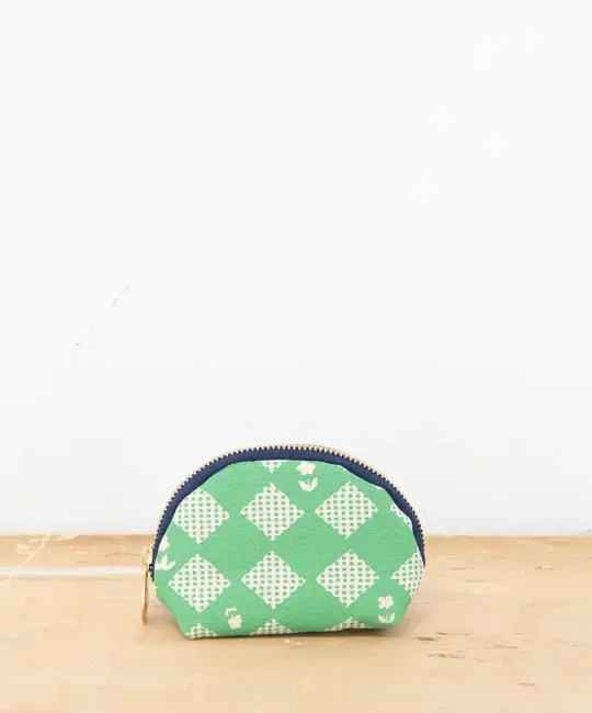 Erin Flett - ERF Erin Flett - Seafoam Green Quilt Darlene Zip Pouch