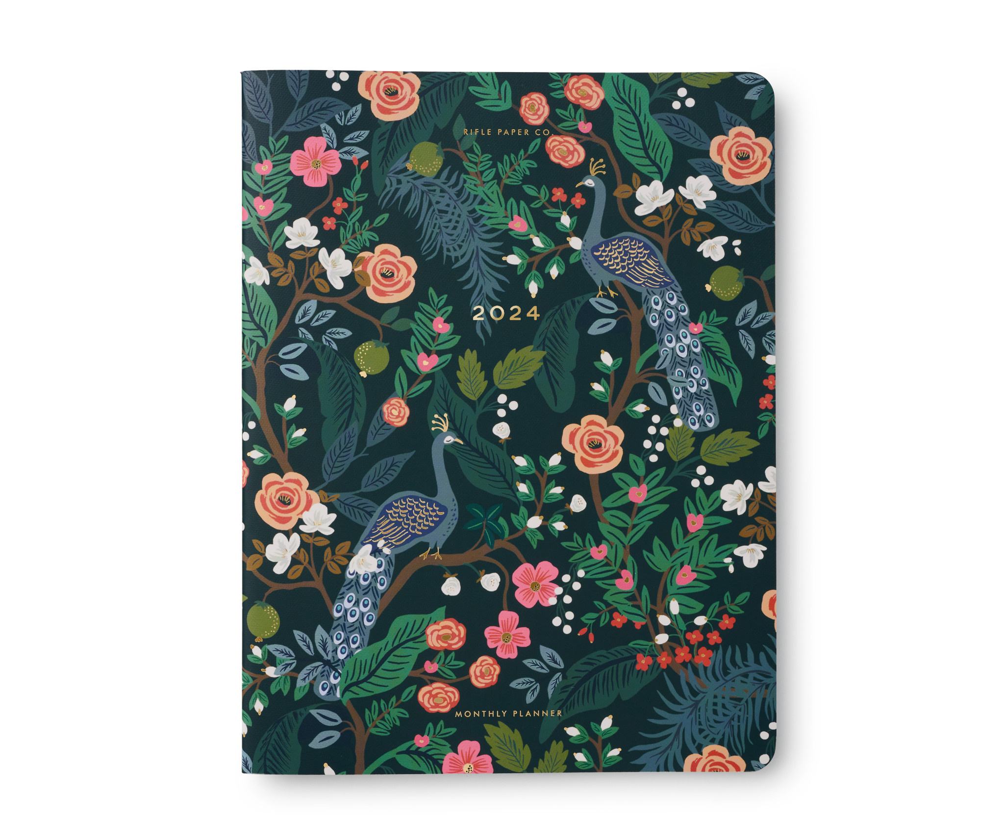 Rifle Paper Co - RP Rifle Paper Co - 2024 Peacock 12-Month Monthly Planner
