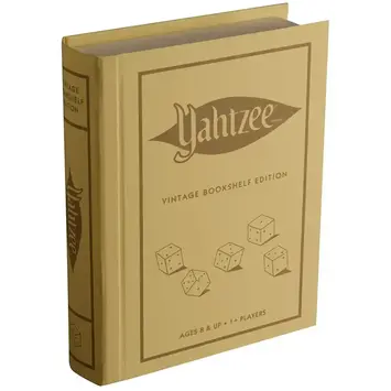 WS Game Company - WSG Yahtzee Vintage Bookshelf Edition Game
