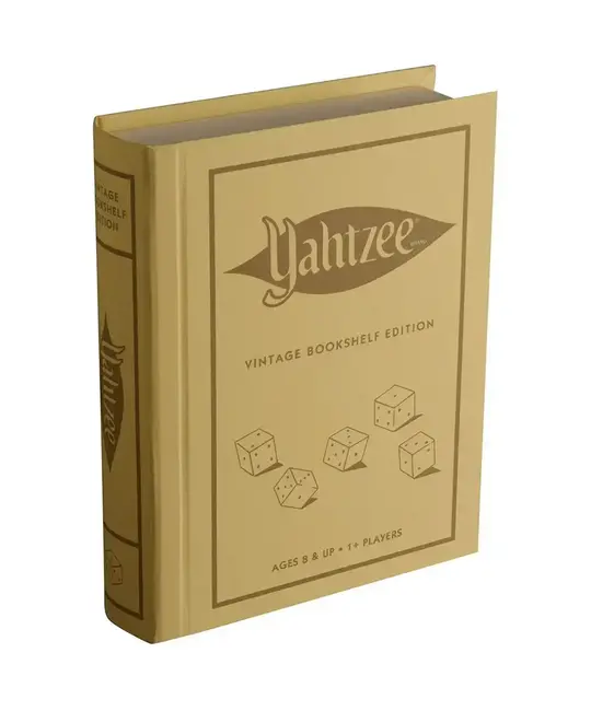 WS Game Company - WSG Yahtzee Vintage Bookshelf Edition Game