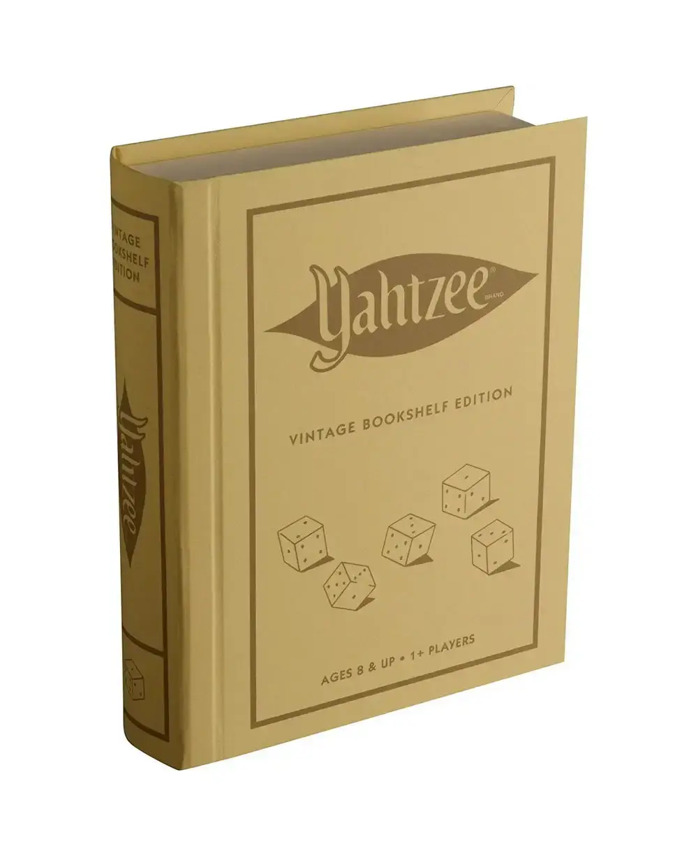 WS Game Company - WSG Yahtzee Vintage Bookshelf Edition Game