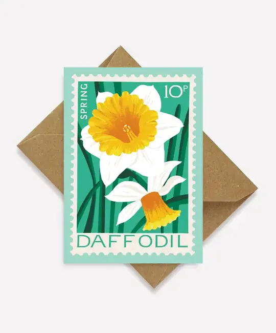 Printer Johnson - PJ Daffodil Mini Flower Card