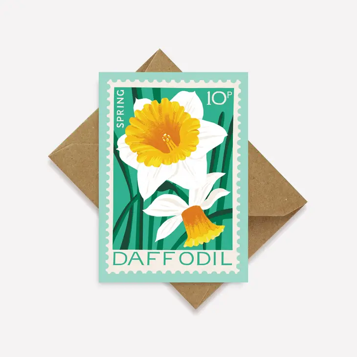 Printer Johnson - PJ Daffodil Mini Flower Card