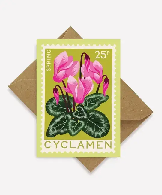 Printer Johnson - PJ Cyclamen Flower Mini Card