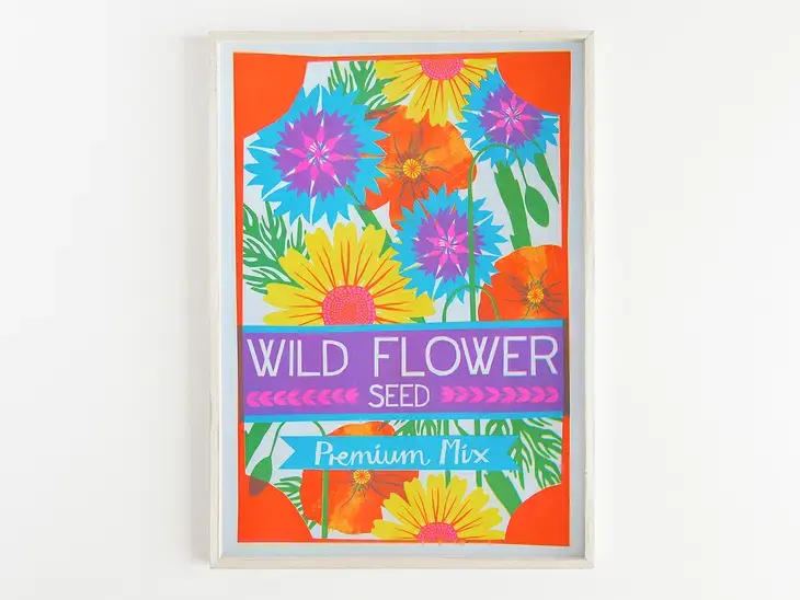 Printer Johnson - PJ Wild Flower Risograph Print (A3, 11.7" x 16.5")