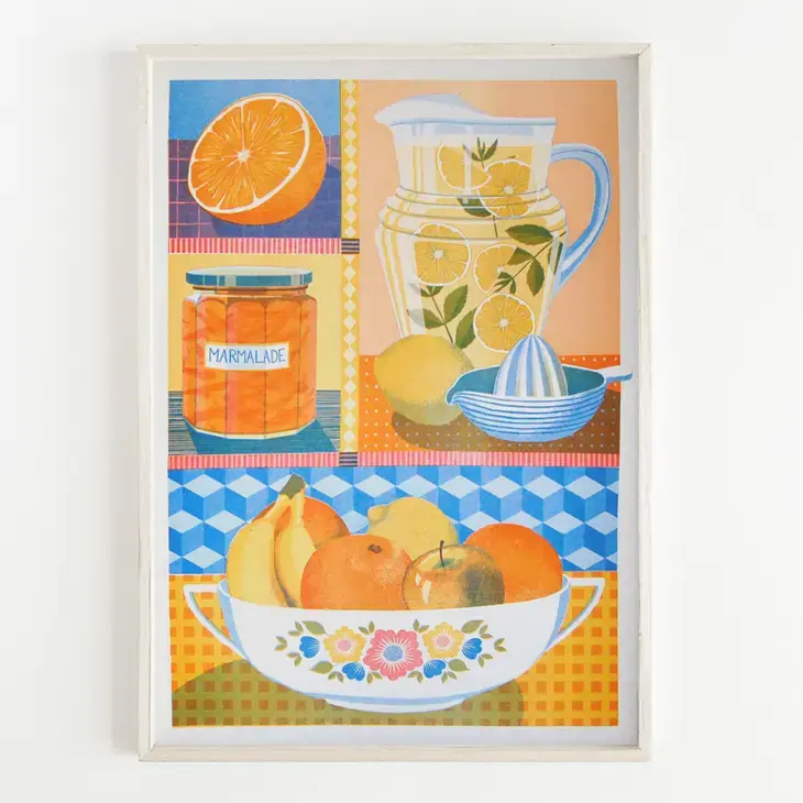 Printer Johnson - PJ Orange & Lemon Risograph Print (A3, 11.7" x 16.5")