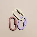 Nat + Noor - NAN Nat + Noor - Mini Lock Keychain Set in Petals (Cream, Lavender, Rose)
