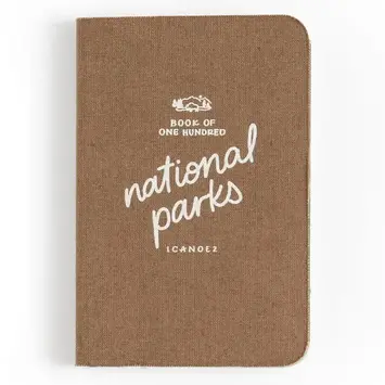 One Canoe Two Letterpress - OC One Hundred National Parks Journal Pocket Notebook