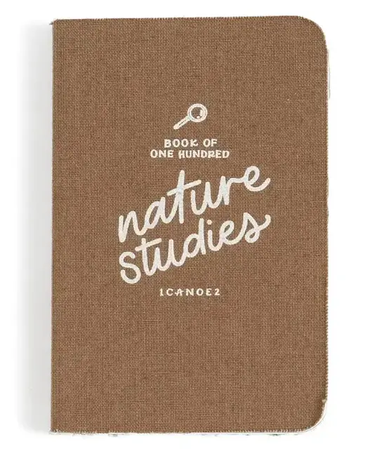 One Canoe Two Letterpress - OC One Hundred Nature Studies Journal Pocket Notebook