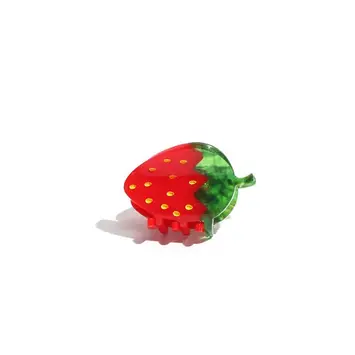 Jenny Lemons - JL JL ACHA - Mini Strawberry Claw Hair Clip, Red