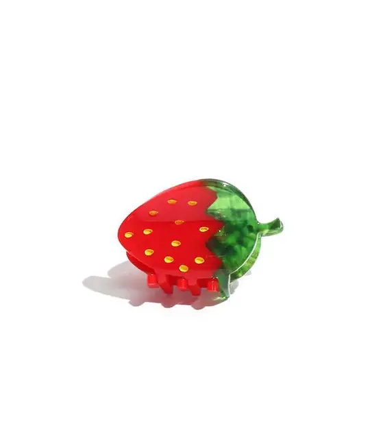Jenny Lemons - JL JL ACHA - Mini Strawberry Claw Hair Clip, Red