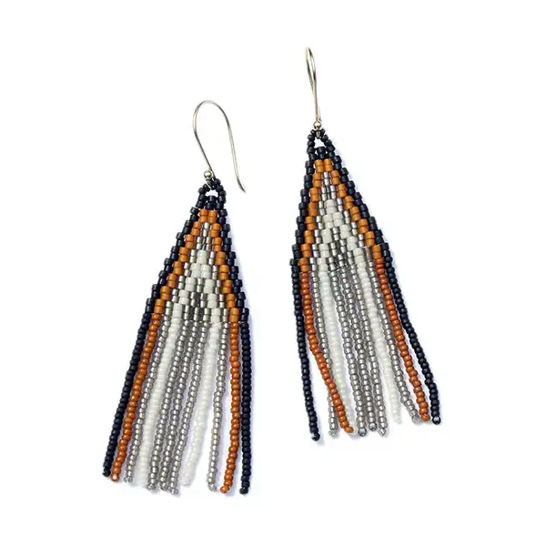 Bluma Project - BLP Chevron Beaded Earring - Black