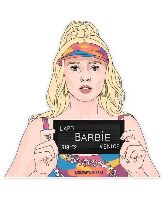 Sammy Gorin - SAG SAG ST - Barbie Arrest Sticker