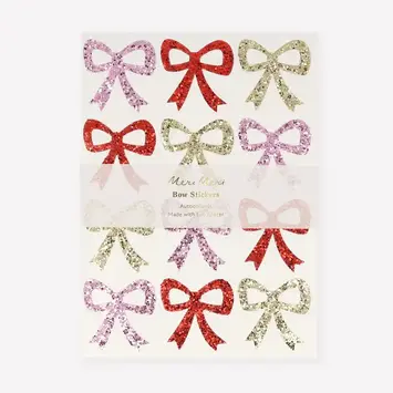 Meri Meri - MEM MEM ST - Eco Glitter Bow Sticker Sheet