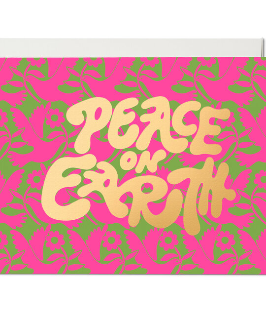 Red Cap Cards - RCC RCCGCHO - Neon Doves Peace on Earth Card