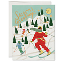 Red Cap Cards - RCC RCCGCHO - Snowy Slopes Card