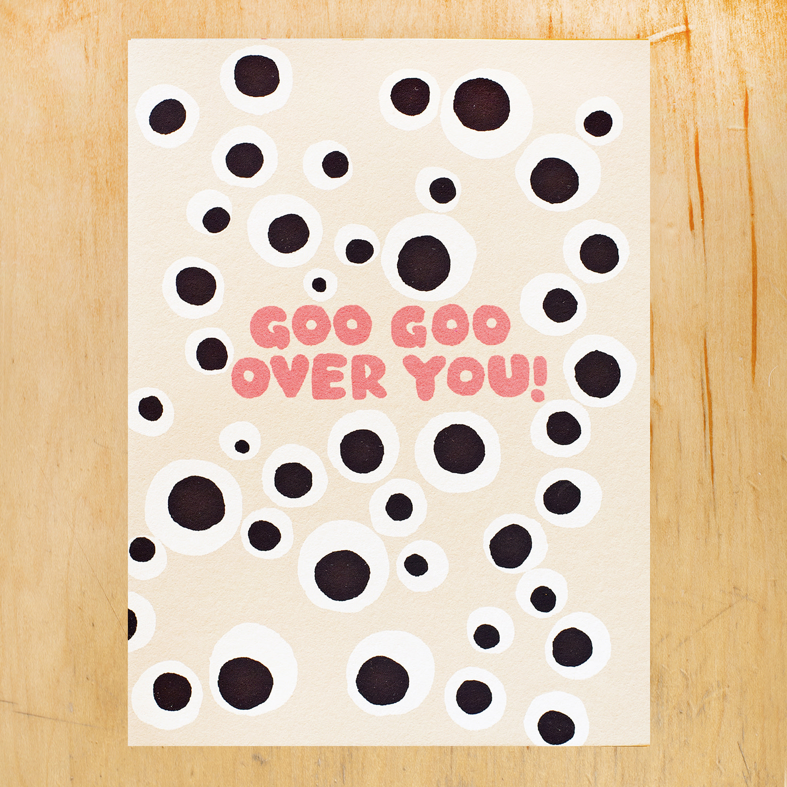 Gold Teeth Brooklyn - GTB GTBGCLO - Goo Goo Over You Goggly Eyes Card
