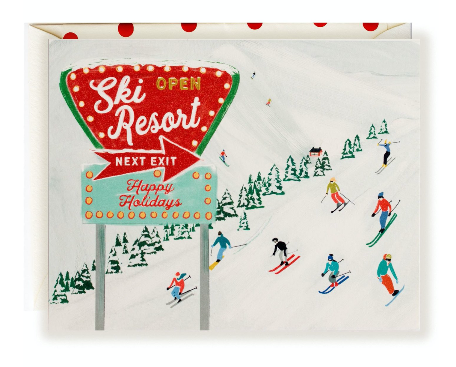 The First Snow - FIS FISGCHO0009 - Ski Resort Happy Holidays
