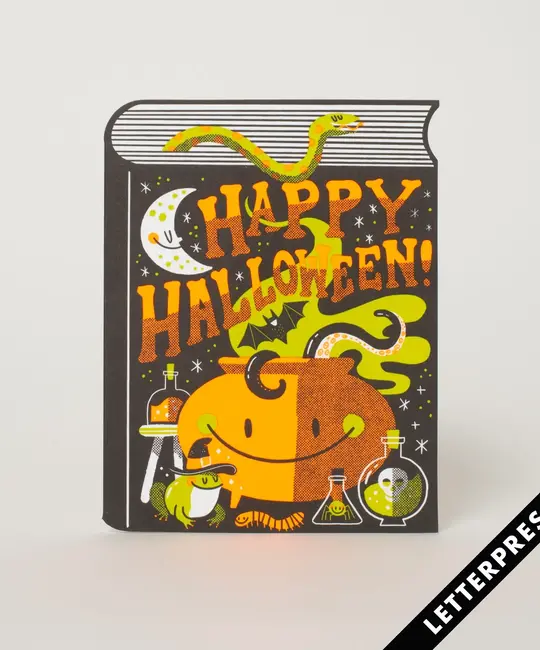 Hello!Lucky - HL Spell Book Halloween Card