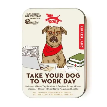 Kikkerland Take your Dog to Work Day Kit