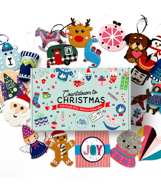 Kids Crafts LLC Countdown to Christmas - Felt Craft Advent Calendar