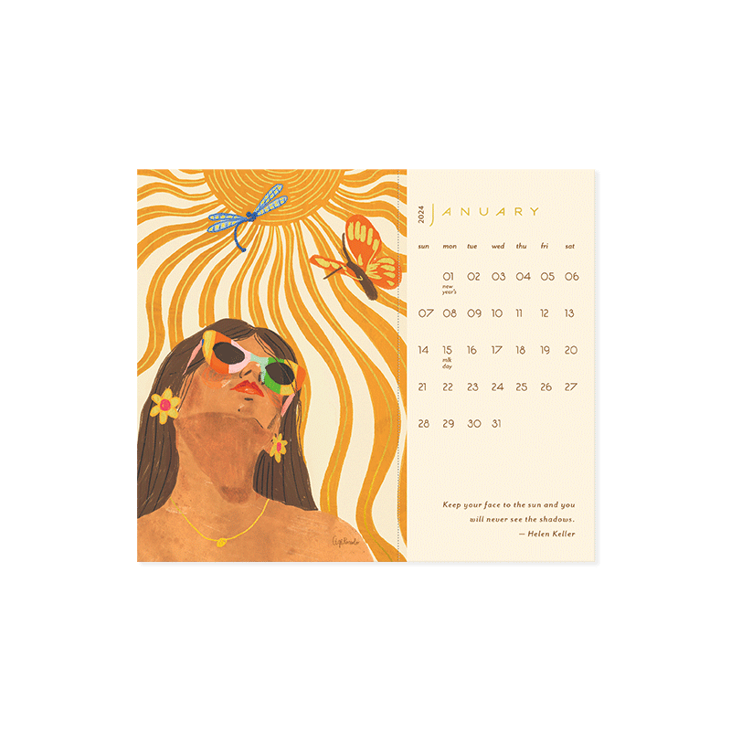 Seedlings - SED Seedlings - 2024 Sunshine Soul Postcard Calendar