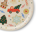 Rifle Paper Co - RP Rifle Paper Co - Christmas Cookies Round Serving Tray