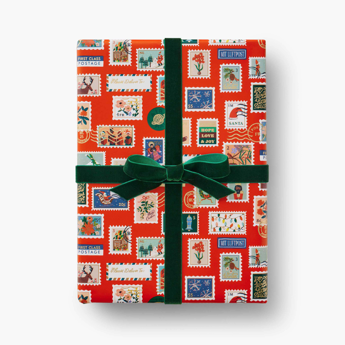 Rifle Paper Co - RP Rifle Paper Co - Holiday Stamps Continuous Wrap Roll