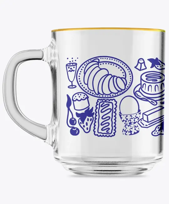 One & Only Paper - OAO OAO HG - Breakfast Table Glass Mug