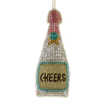 Cody Foster - COF Cheers Beaded Bottle Ornament