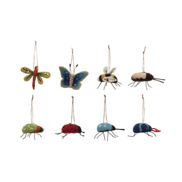 Creative Co-Op - CCO CCO OR - Wool Felt Insect Ornament