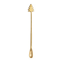 Creative Co-Op - CCO CCO HG - Brass Cocktail Spoon with Christmas Tree Topper