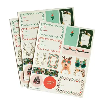 Amy Heitman Illustration - AHI AHI GTHO - Holiday Gift Stickers & Labels