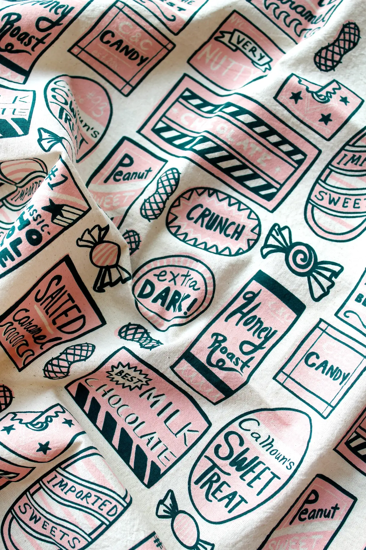 Calhoun & Co. - CAL Sweet Treat Salt Water Taffy Tea Towel