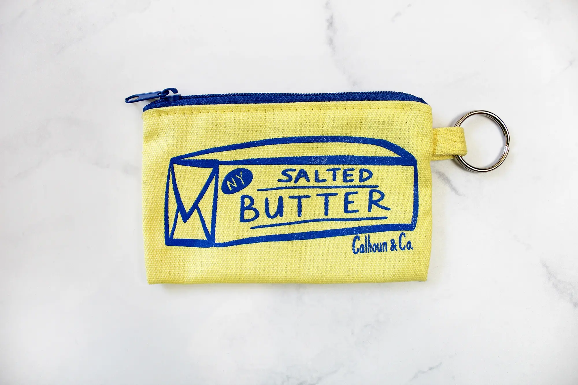 Calhoun & Co. - CAL Butter Pouch Zipper Card Holder with Keyring