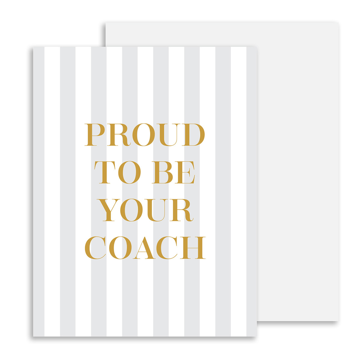 Gus and Ruby Letterpress - GR GR NSMI - Proud to be your Coach Boxed Note Set, Set of 8