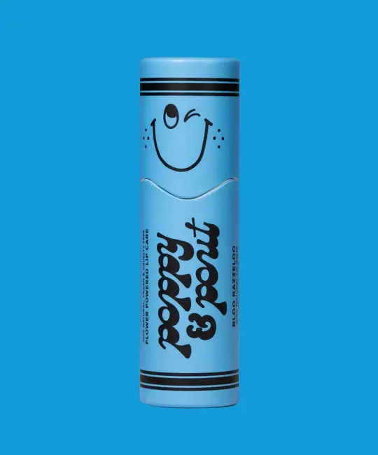 Poppy & Pout - PAP PAP AP - Blue Razzeloo "Lil Poppies" Kid's Lip Balm