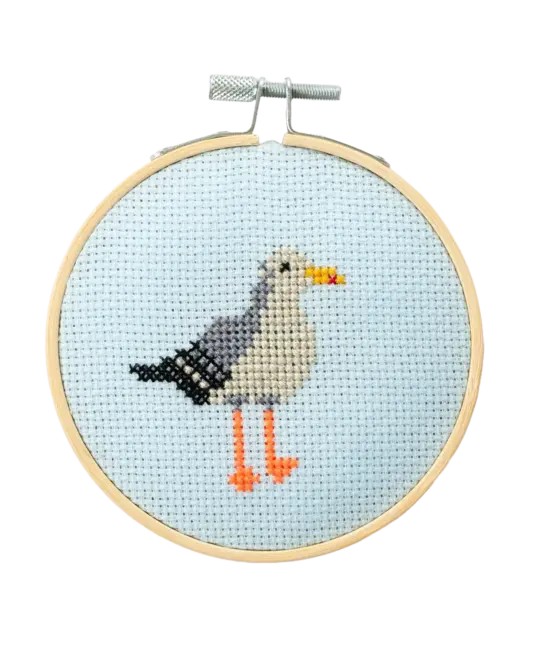 Cotton Clara - COCL Seagull Small Hoop Cross Stitch Kit