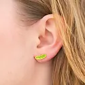 Jenny Lemons - JL JL JEEA - Pickle 22K Gold Earrings