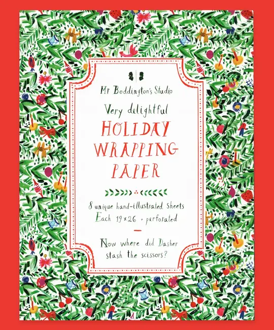 Mr. Boddington's Studio - MB Mr. Boddington's Studio - Very Delightful Holiday Wrapping Paper Book