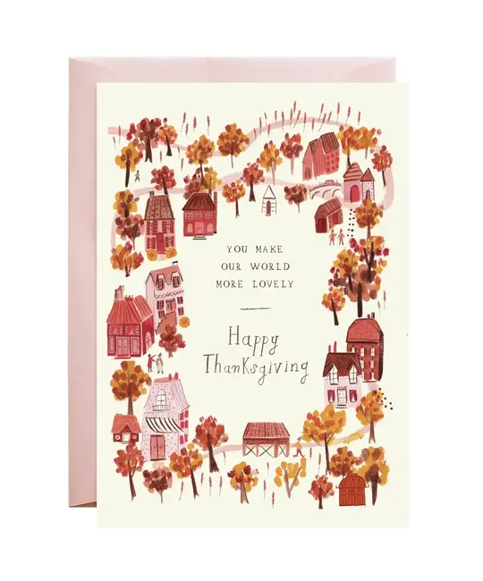 Mr. Boddington's Studio - MB MBGCTH - Autumn Town Thanksgiving Card
